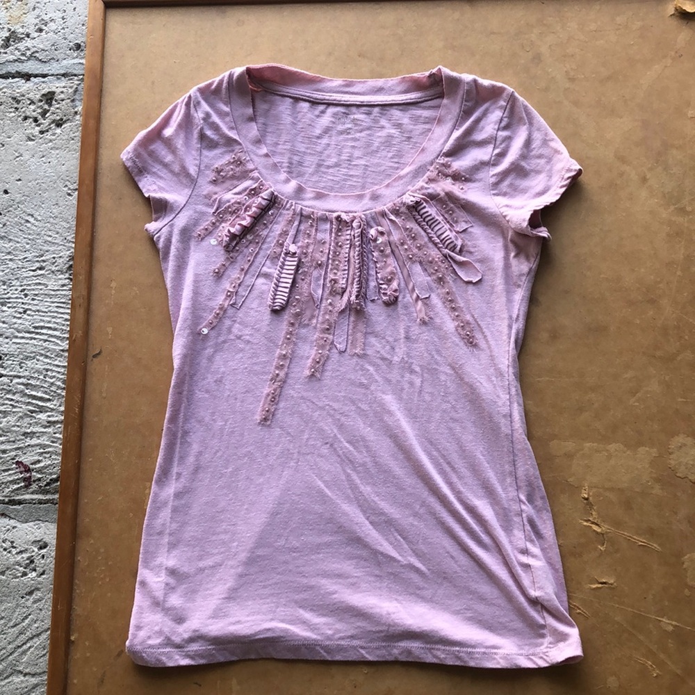 Women’s Short Sleeve Shirt with Decorative Front